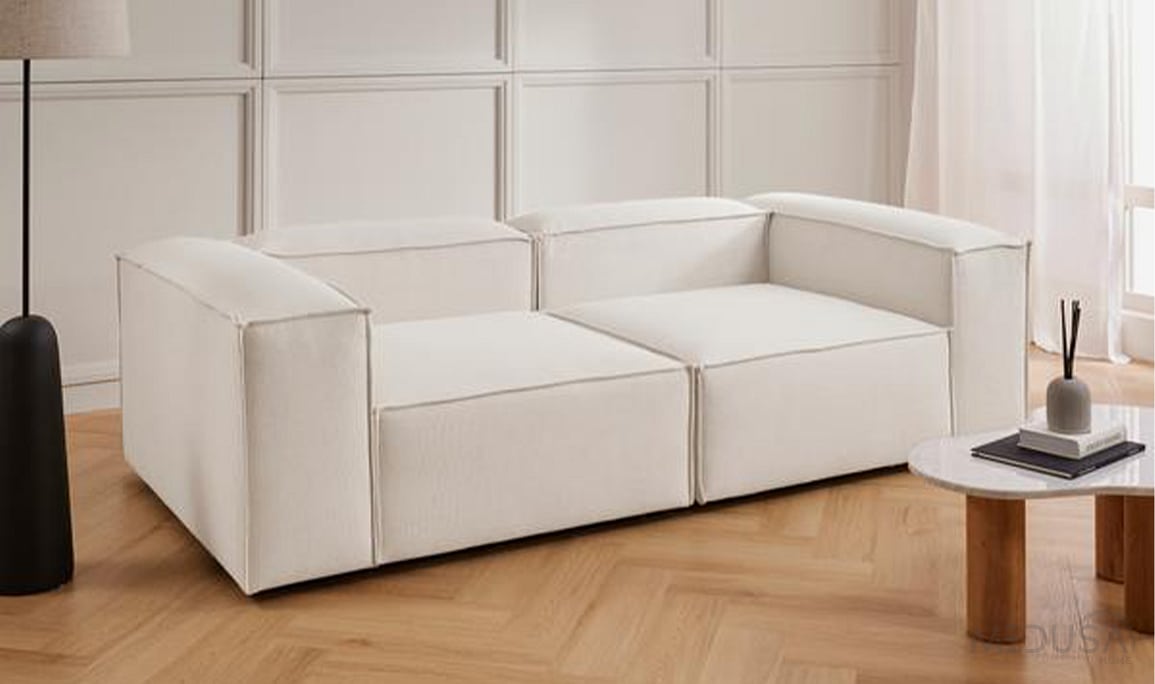 Medusa Home Mobilya - Urban Krem Üçlü Koltuk