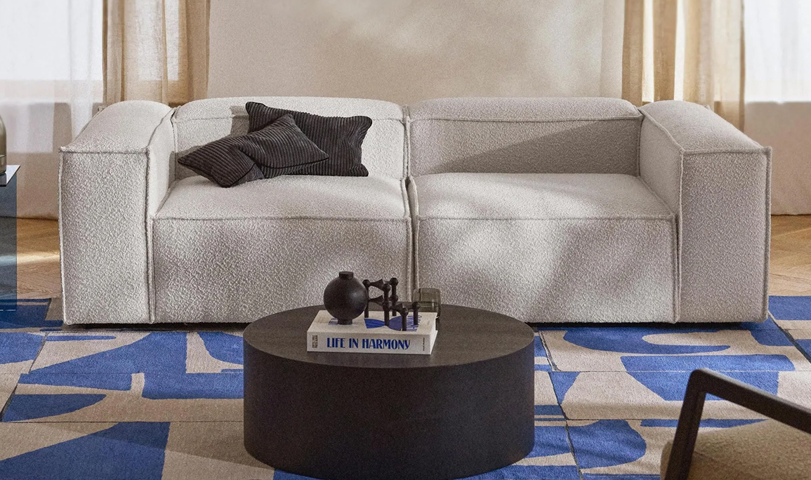 Medusa Home Mobilya - Urban Krem Üçlü Koltuk