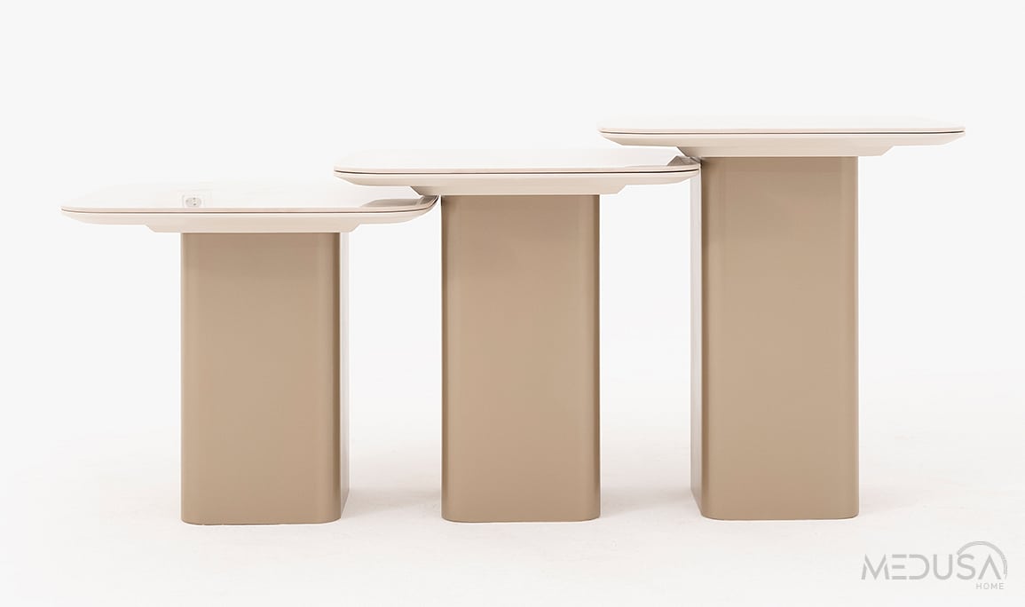 Medusa Home Mobilya - Vague Seramik Sehpa Seti