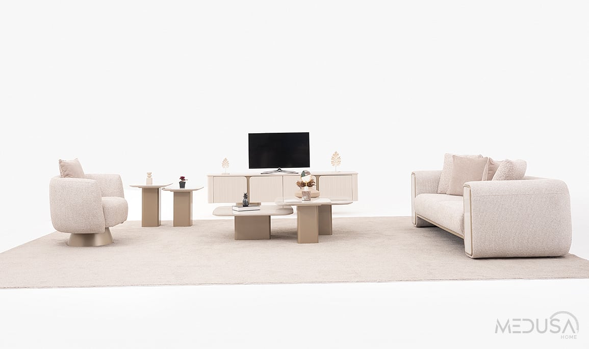 Medusa Home Mobilya - Vague Seramik Tv Sehpası