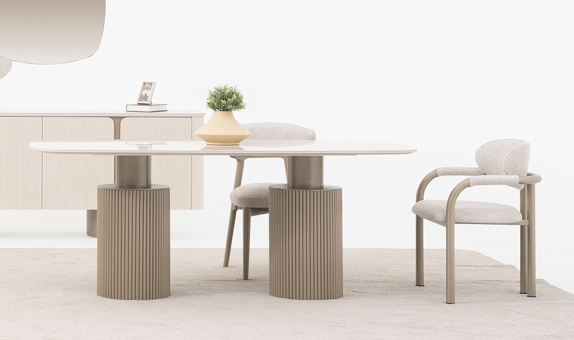 Medusa Home Mobilya - Vague Seramik Yemek Masası