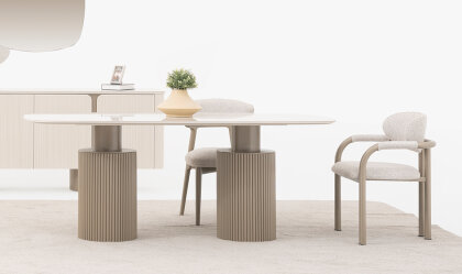 Medusa Home Mobilya - Vague Seramik Yemek Masası