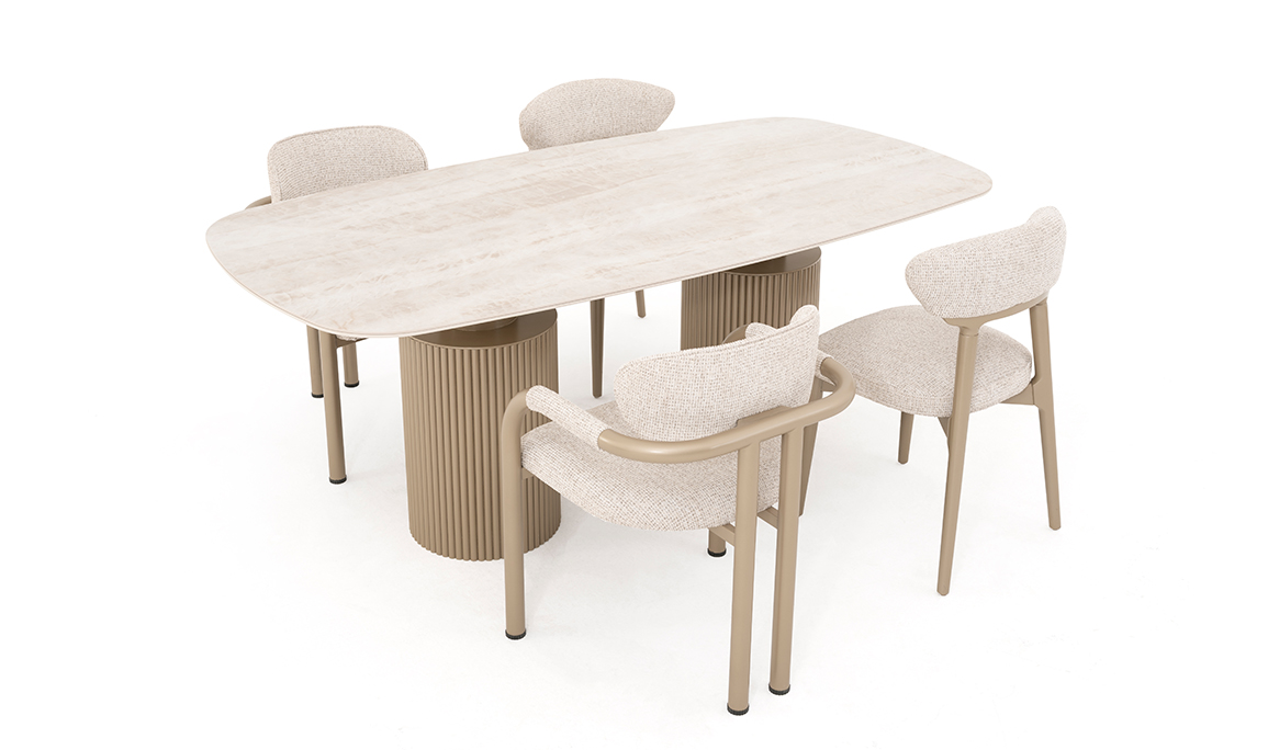 Medusa Home Mobilya - Vague Seramik Yemek Masası