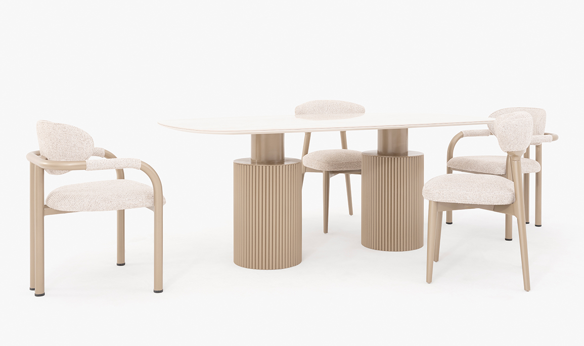 Medusa Home Mobilya - Vague Seramik Yemek Odası