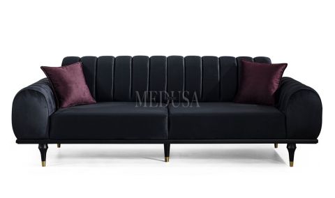 Medusa Home - Valeria Exclusive Yarmalı Üçlü Koltuk Medusa Home - Valeria Exclusive Yarmalı Üçlü Koltuk