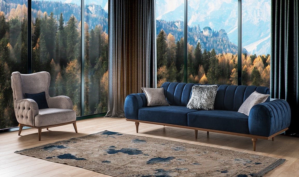 Medusa Home Mobilya - Valeria Koltuk Takımı Ceviz