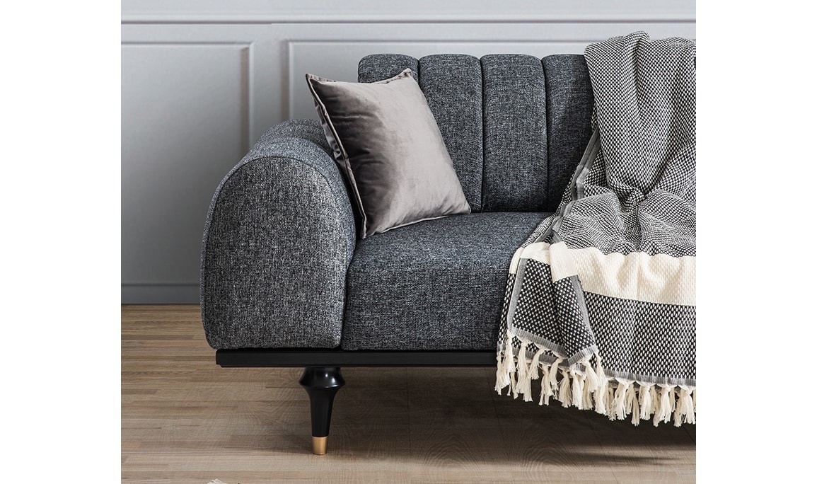 Medusa Home Mobilya - Valeria Koltuk Takımı Siyah