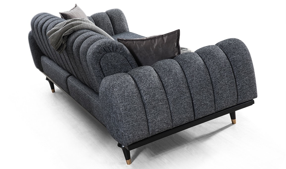 Medusa Home Mobilya - Valeria Koltuk Takımı Siyah