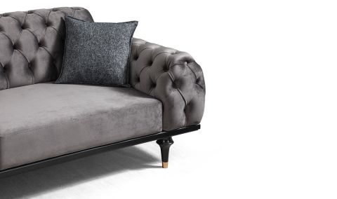 Medusa Home Mobilya - Valeria Koltuk Takımı Siyah