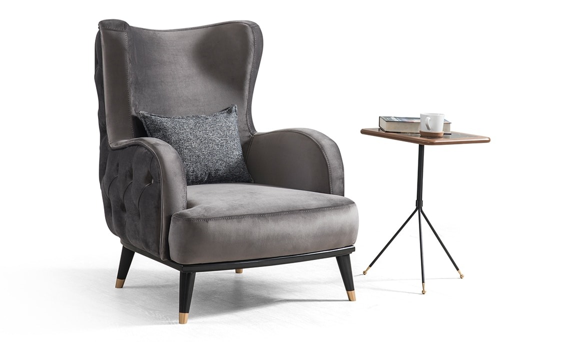 Medusa Home Mobilya - Valeria Koltuk Takımı Siyah