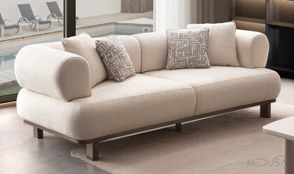 Medusa Home Mobilya - Vega Üçlü Koltuk - Üçlü Koltuk Medusa Home Mobilya - Vega Üçlü Koltuk - Üçlü Koltuk