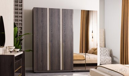 Medusa Home Mobilya - Vela 5 Kapaklı Duo Mirror Gardırop