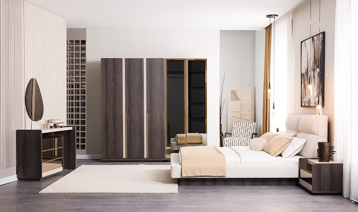 Medusa Home Mobilya - Vela 5 Kapaklı Yatak Odası