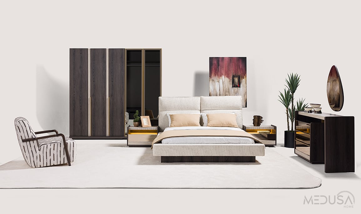 Medusa Home Mobilya - Vela 5 Kapaklı Yatak Odası