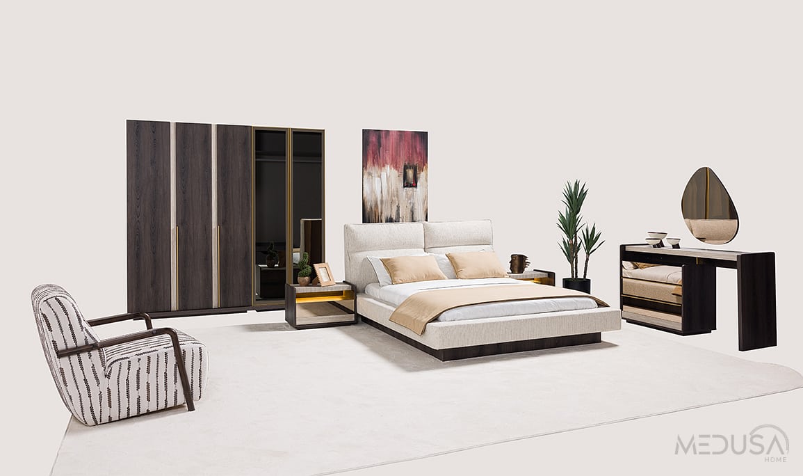 Medusa Home Mobilya - Vela 5 Kapaklı Yatak Odası