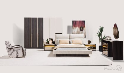 Medusa Home Mobilya - Vela 6 Kapaklı Yatak Odası