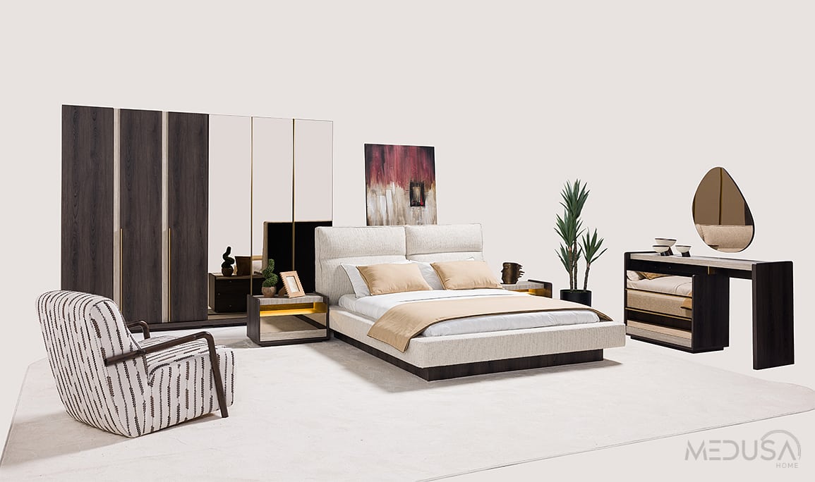 Medusa Home Mobilya - Vela 6 Kapaklı Yatak Odası