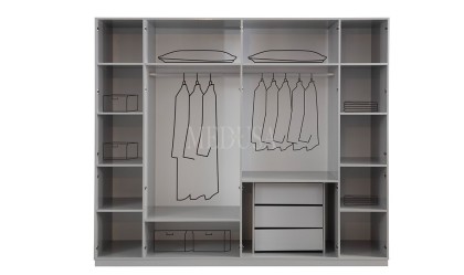 Medusa Home Mobilya - Velario Gri Gardırop