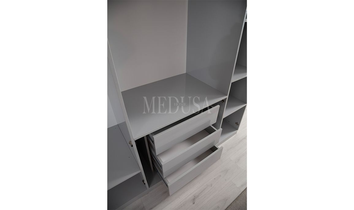 Medusa Home Mobilya - Velario Gri Gardırop
