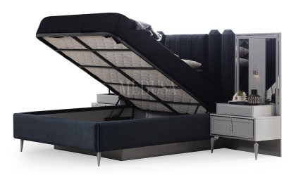 Medusa Home Mobilya - Velario Gri Karyola