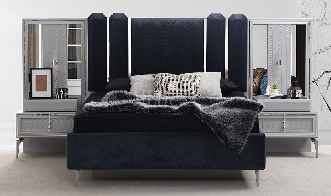 Medusa Home Mobilya - Velario Gri Komodin