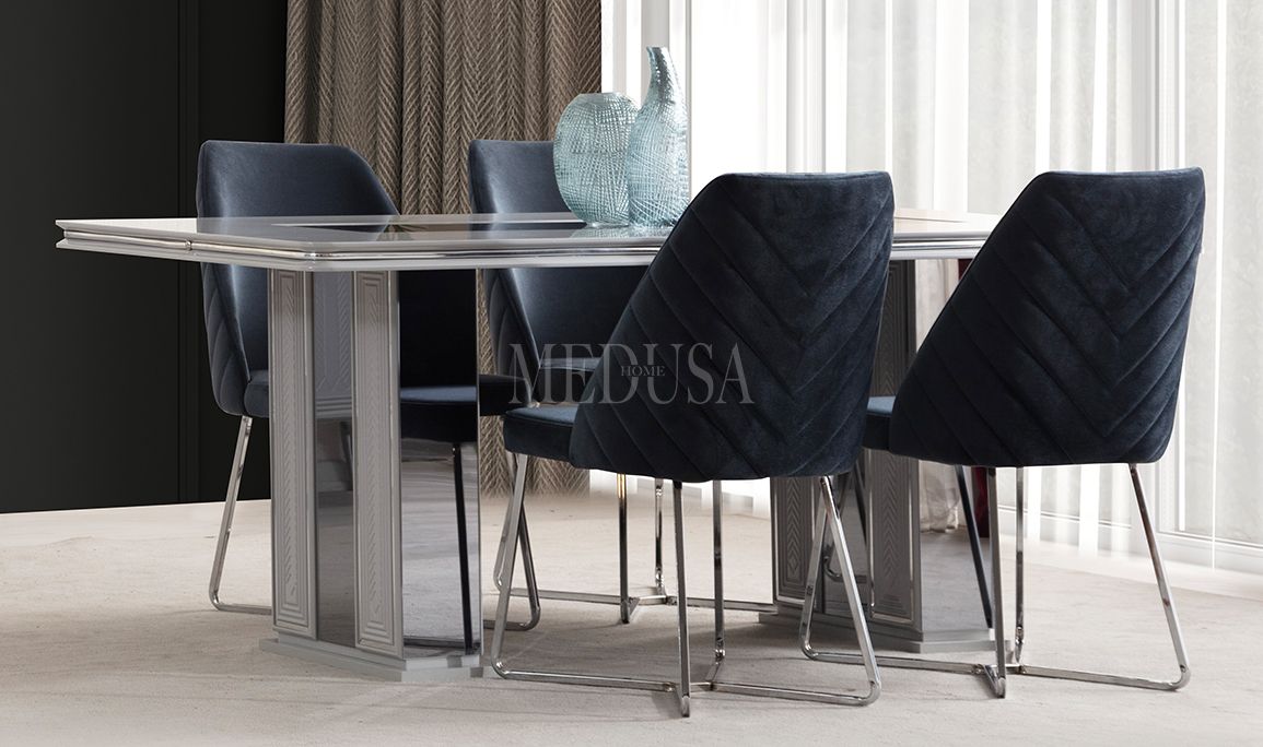 Medusa Home Mobilya - Velario Gri Sandalye