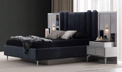 Medusa Home Mobilya - Velario Gri Yatak Odası