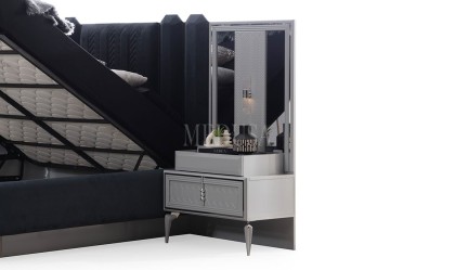 Medusa Home Mobilya - Velario Gri Yatak Odası