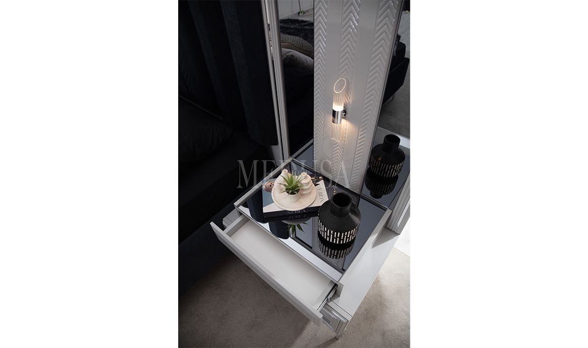 Medusa Home Mobilya - Velario Gri Yatak Odası