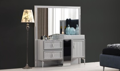 Medusa Home Mobilya - Velario Gri Yatak Odası