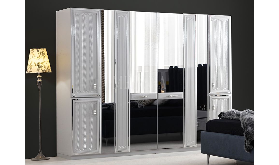 Medusa Home Mobilya - Velario Gri Yatak Odası