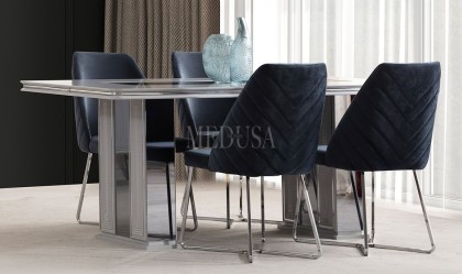 Medusa Home - Velario Gri Yemek Masası Medusa Home - Velario Gri Yemek Masası