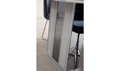 Medusa Home Mobilya - Velario Gri Yemek Masası