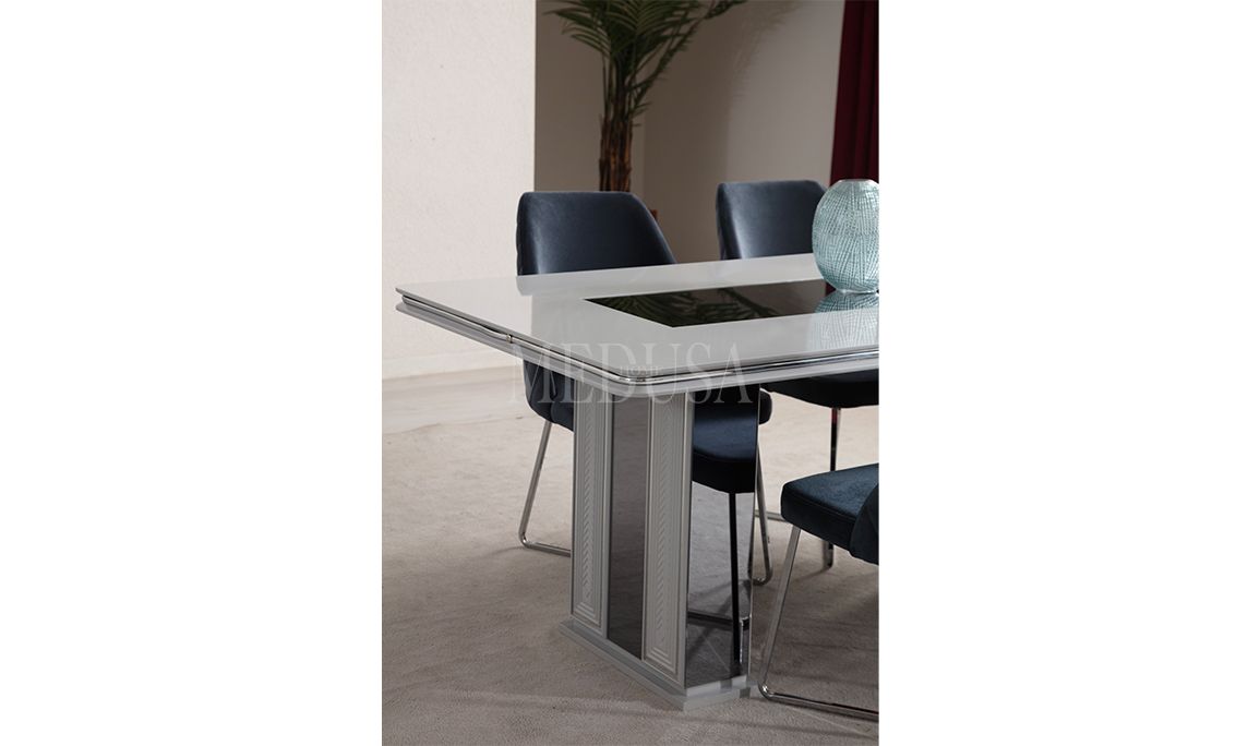 Medusa Home Mobilya - Velario Gri Yemek Odası