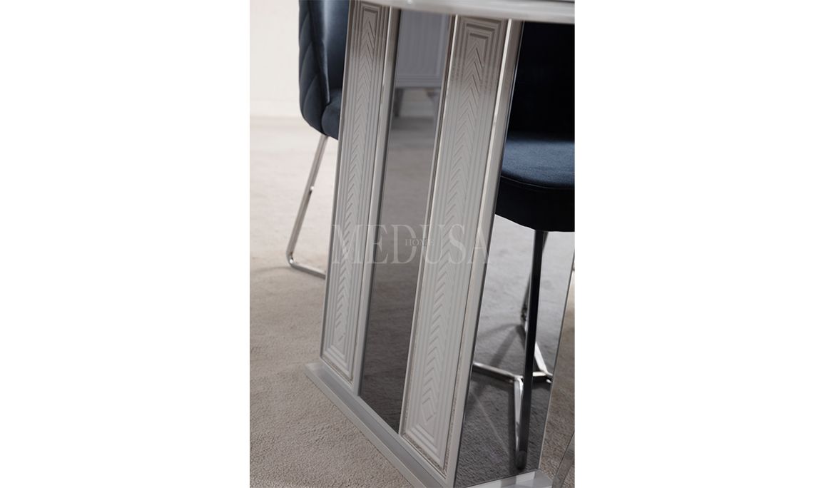 Medusa Home Mobilya - Velario Gri Yemek Odası