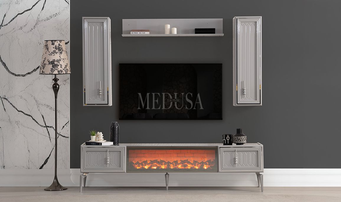 Medusa Home Mobilya - Velario Gri Yemek Odası