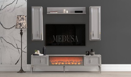 Medusa Home Mobilya - Velario Gri Yemek Odası