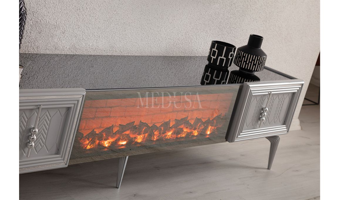 Medusa Home Mobilya - Velario Gri Yemek Odası