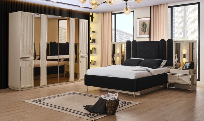 Medusa Home Mobilya - Velario Yatak Odası - Beyaz Yatak Odası