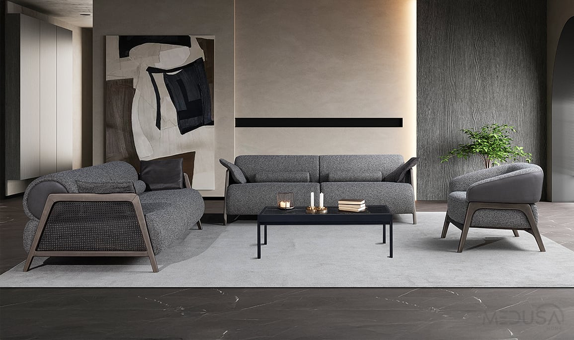 Medusa Home Mobilya - Velicon Antrasit Koltuk Takımı