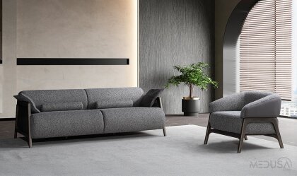 Medusa Home Mobilya - Velicon Antrasit Koltuk Takımı