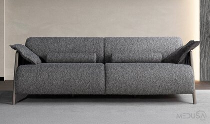 Medusa Home Mobilya - Velicon Antrasit Üçlü Koltuk