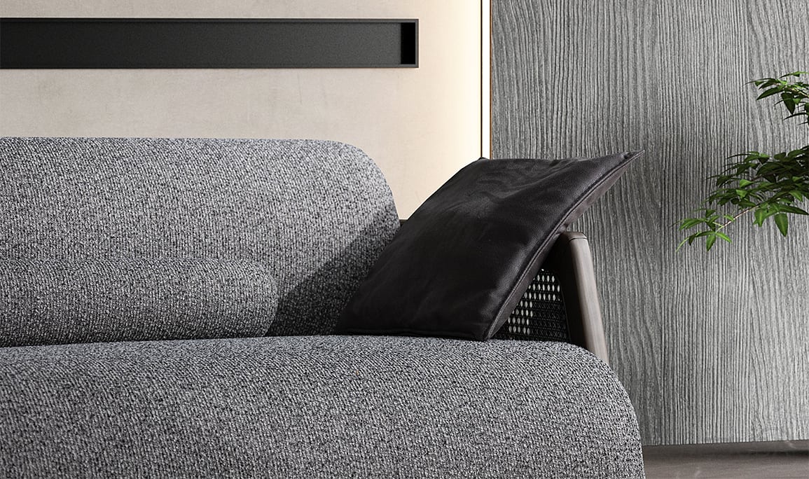 Medusa Home Mobilya - Velicon Antrasit Üçlü Koltuk