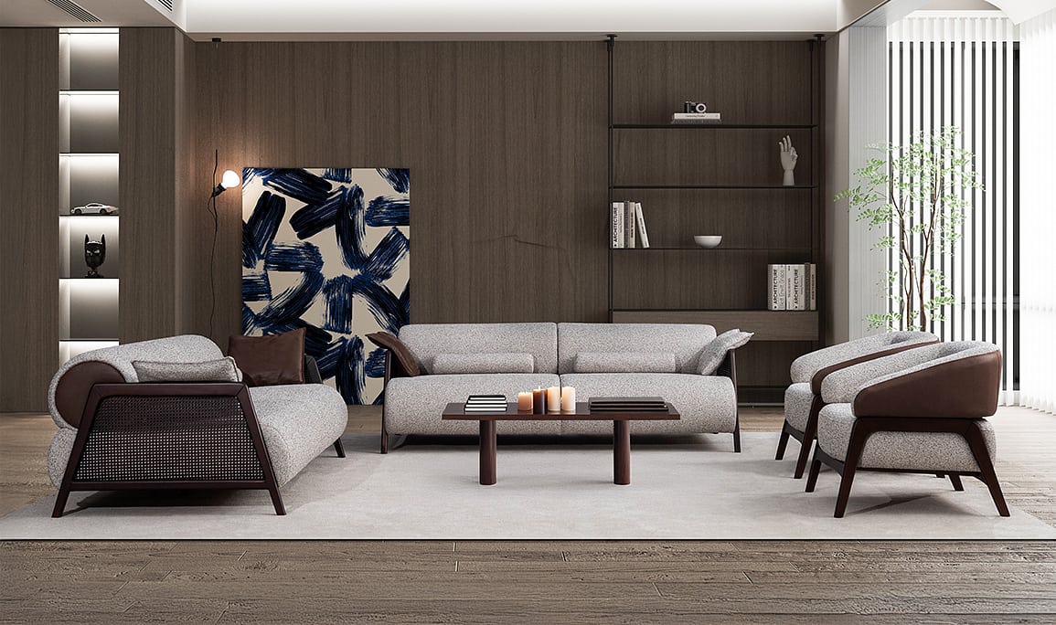 Medusa Home Mobilya - Velicon Kahve Koltuk Takımı