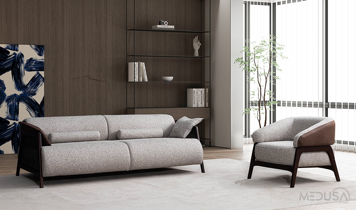 Medusa Home Mobilya - Velicon Kahve Koltuk Takımı