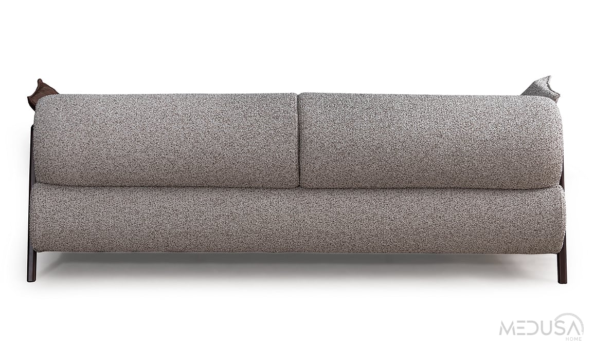 Medusa Home Mobilya - Velicon Kahve Üçlü Koltuk