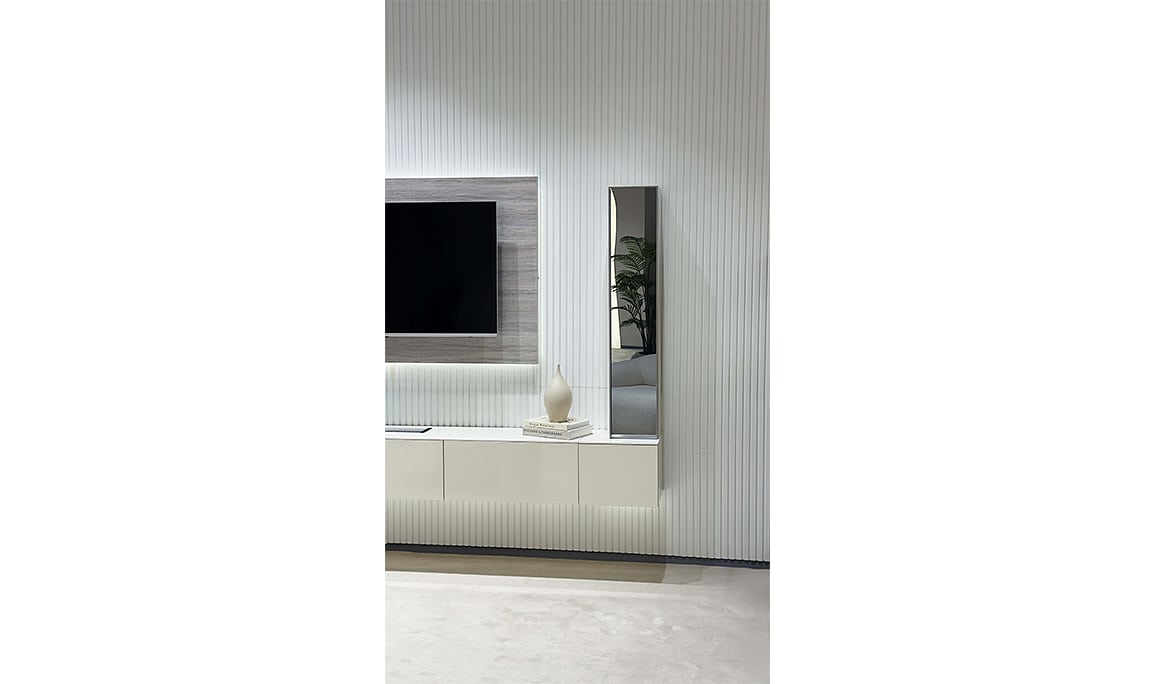 Medusa Home Mobilya - Vena Beyaz-Gri Tv Ünitesi