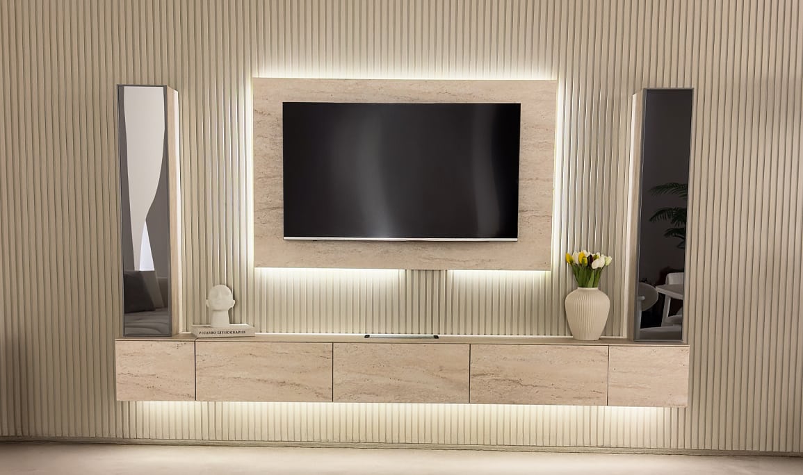 Medusa Home Mobilya - Vena Traverten Tv Ünitesi