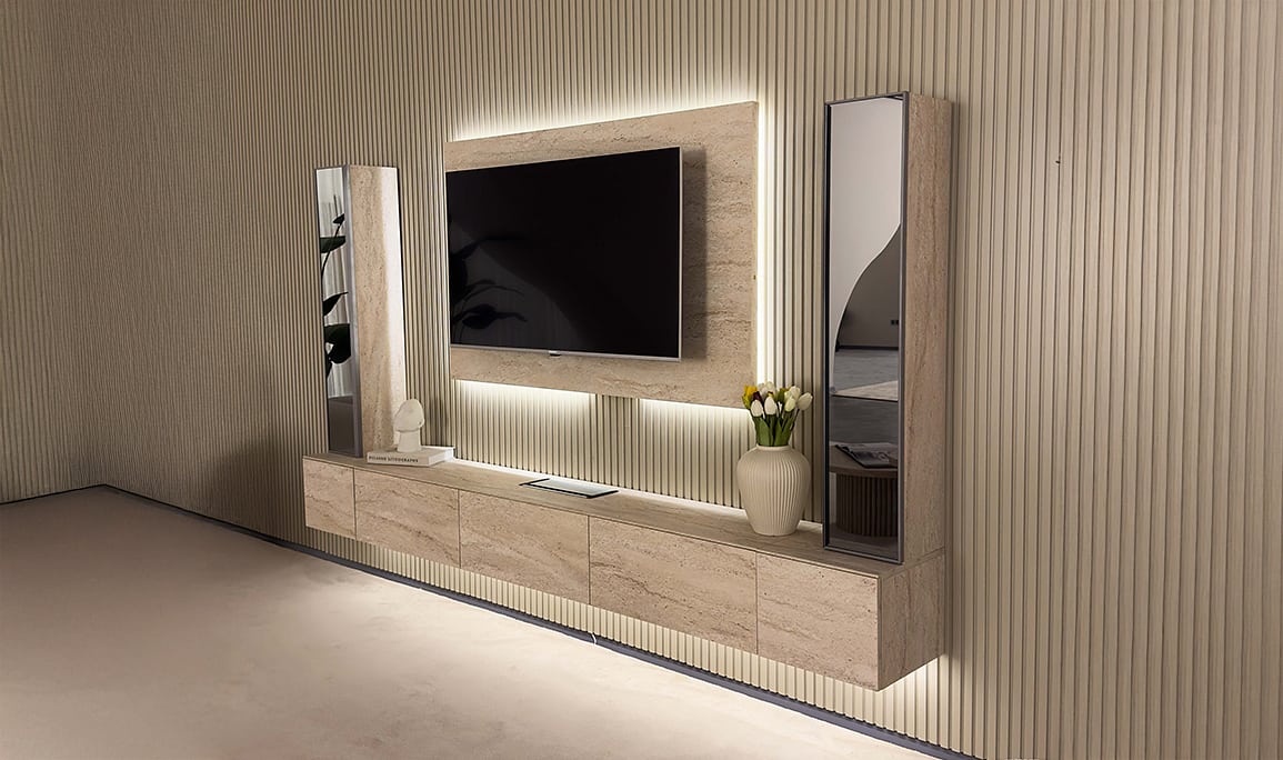 Medusa Home Mobilya - Vena Traverten Tv Ünitesi