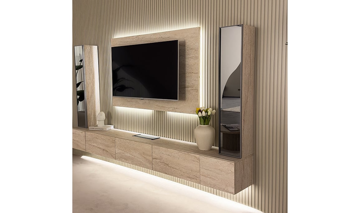 Medusa Home Mobilya - Vena Traverten Tv Ünitesi